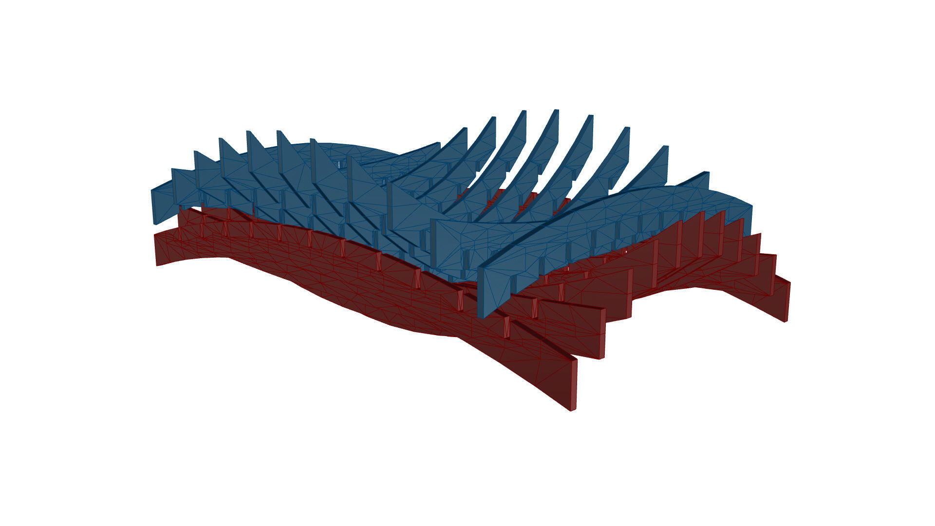 Wavy Parametric Pergola 02 3D model_49