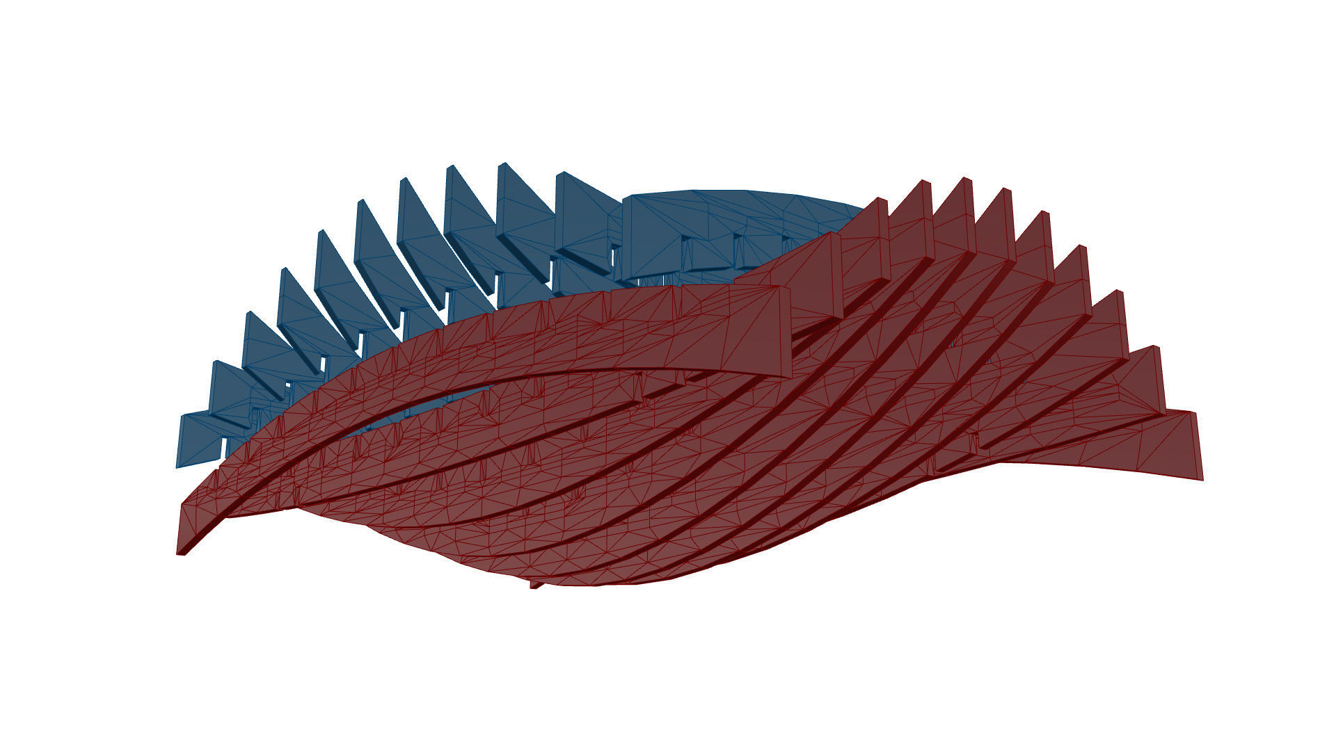 Wavy Parametric Pergola 02 3D model_41