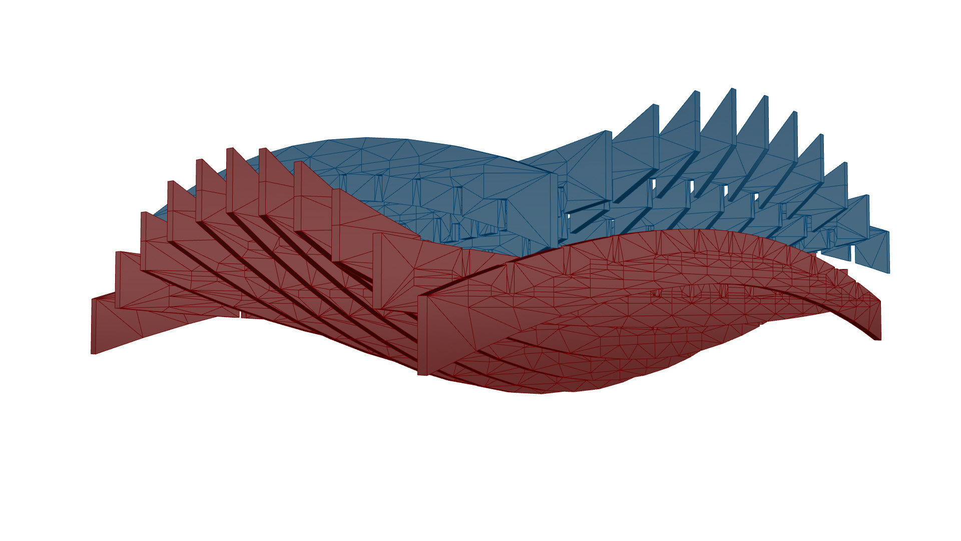 Wavy Parametric Pergola 02 3D model_47