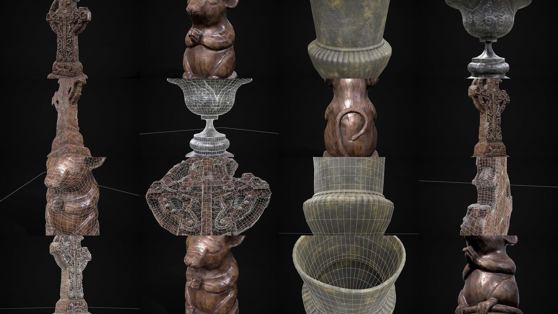 Medieval Prop Mix Sixty Nine 3D Model Collection_1