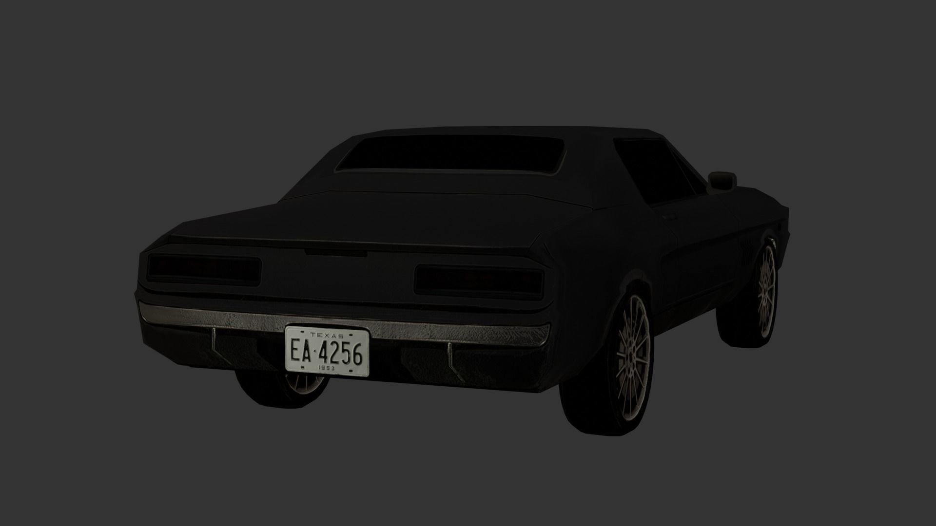 Cars Collection Lowpoly Low-poly 3D model_4