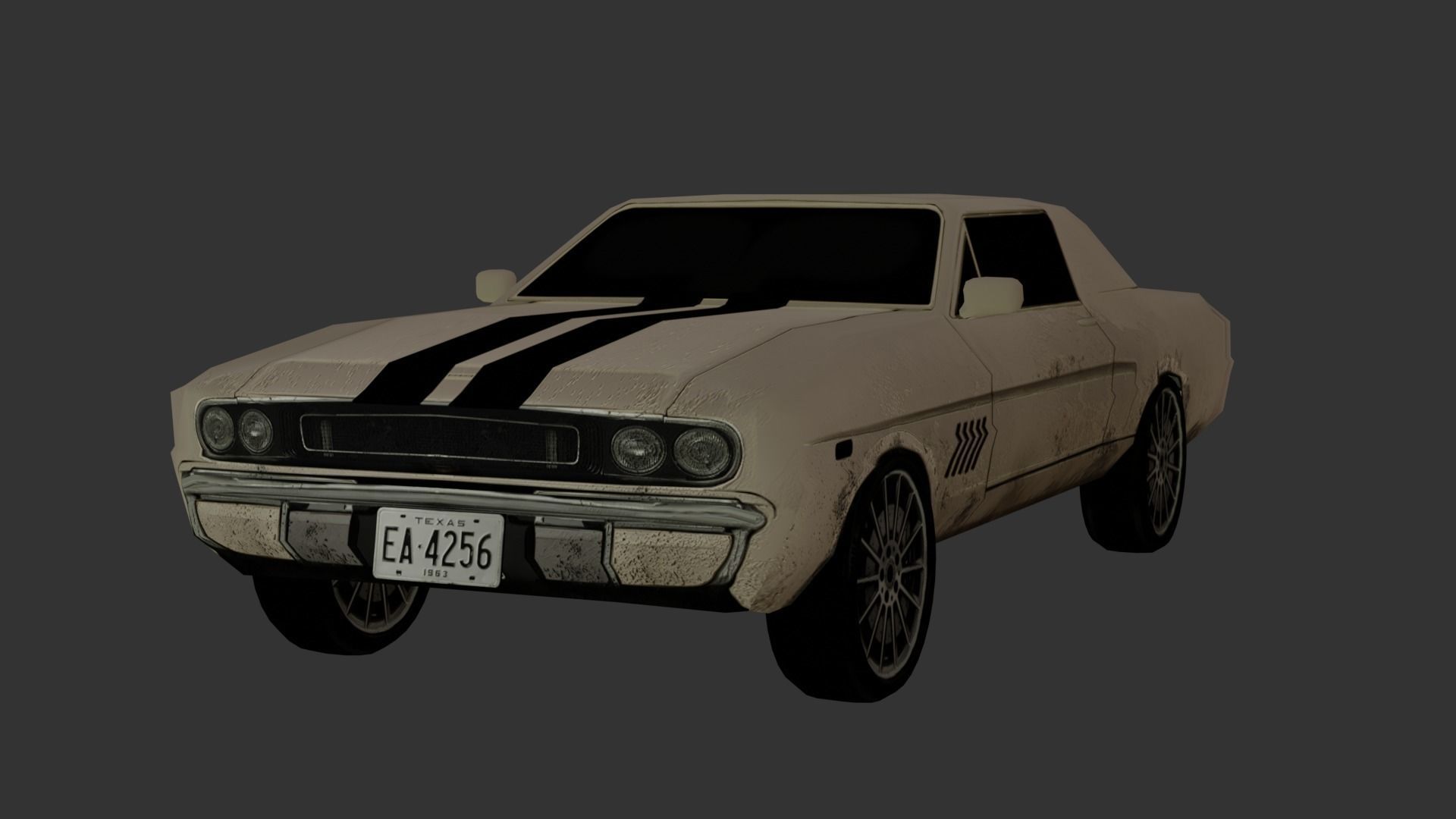 Cars Collection Lowpoly Low-poly 3D model_1