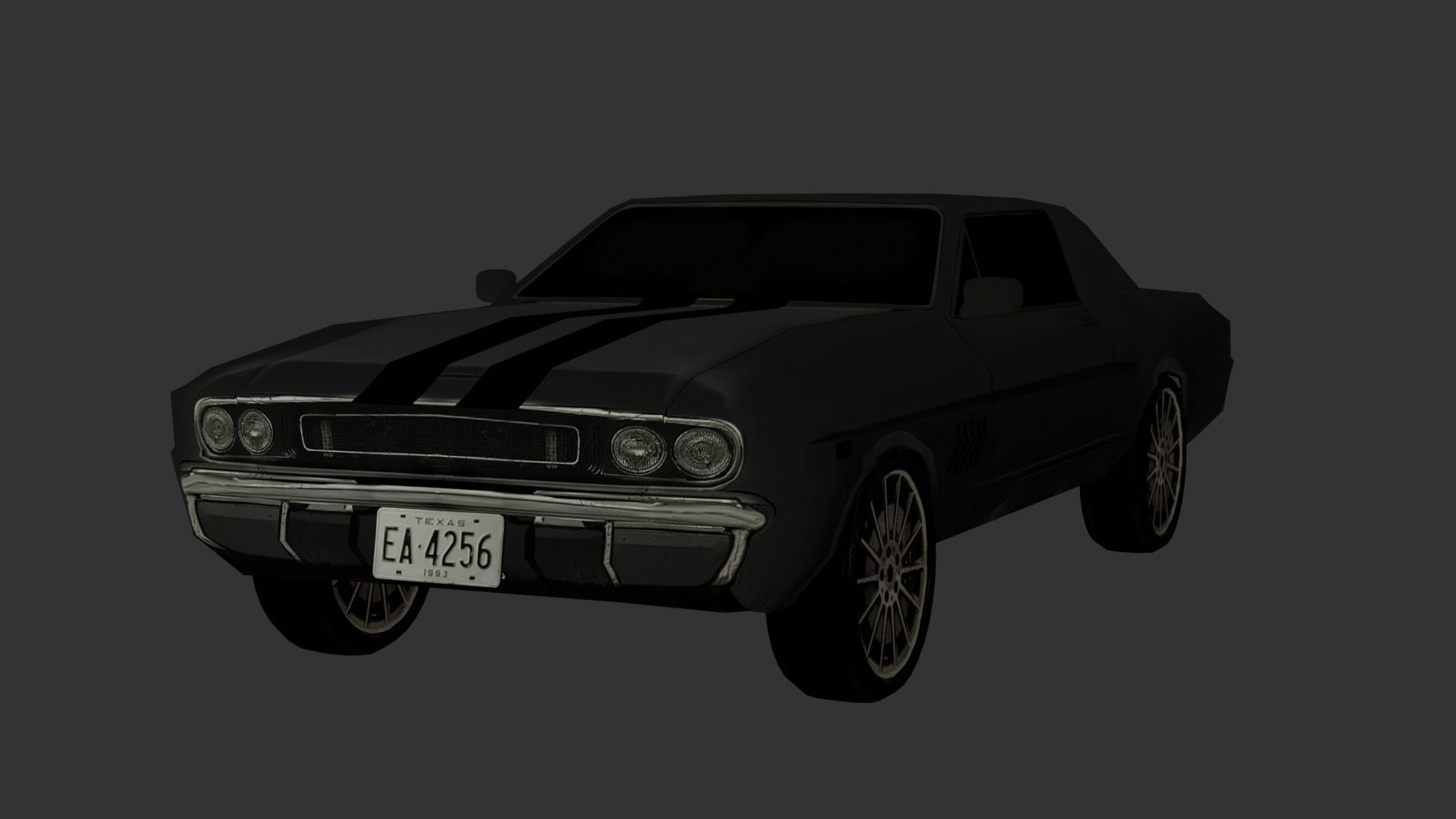 Cars Collection Lowpoly Low-poly 3D model_3