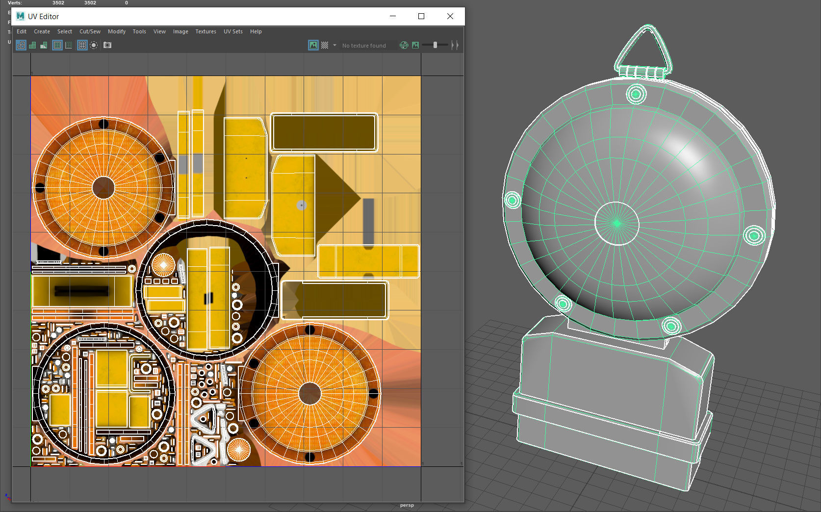 Barricade Light Low-poly 3D model_9