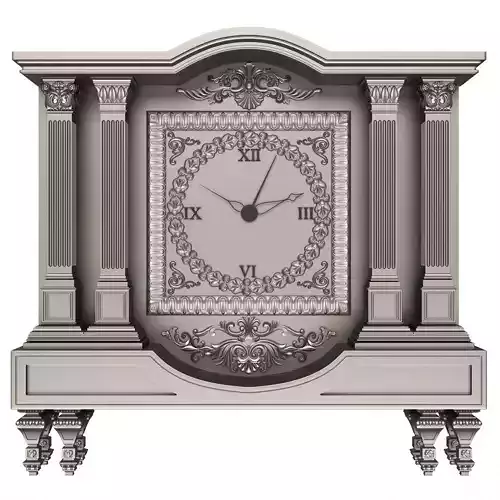 Classic Clock 09 Chrome