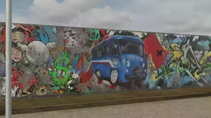 country with graffiti