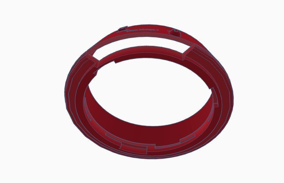 80mm Lens hood for Mamiya 7 or  7II  and Mamiya 6  75mm lens 3D print model_4