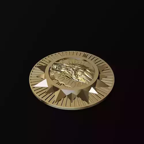 MEDALLA VIRGEN DE GUADALUPE  3D print model