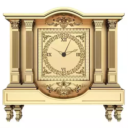 Classic Clock 09 Gold
