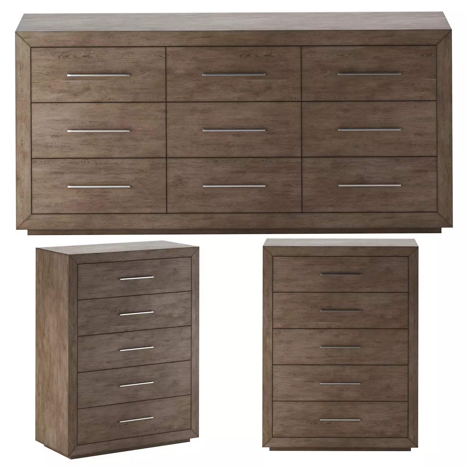 Modus Furniture Melbourne Chest Drawers Set 3D model