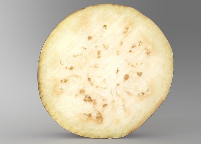 Eggplant Low-poly 3D model 3