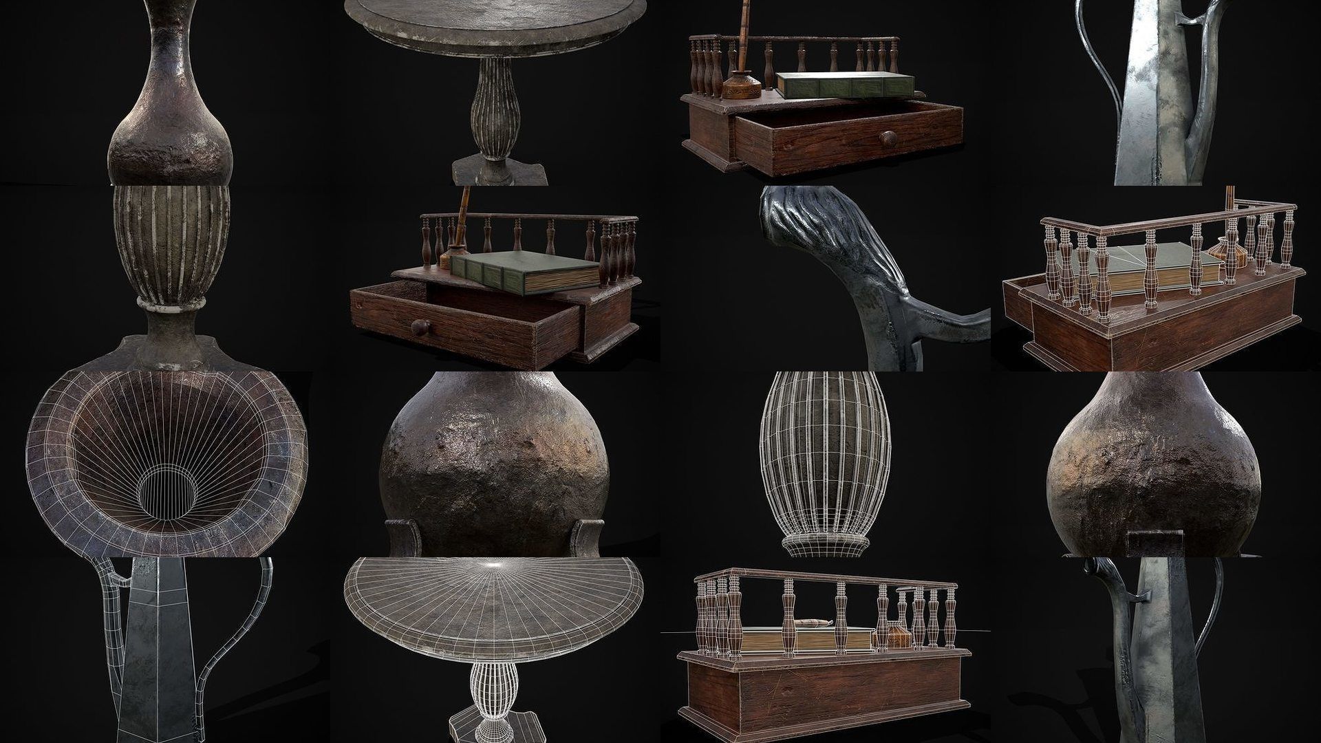 Medieval Prop Mix Seventy One 3D Model Collection_21