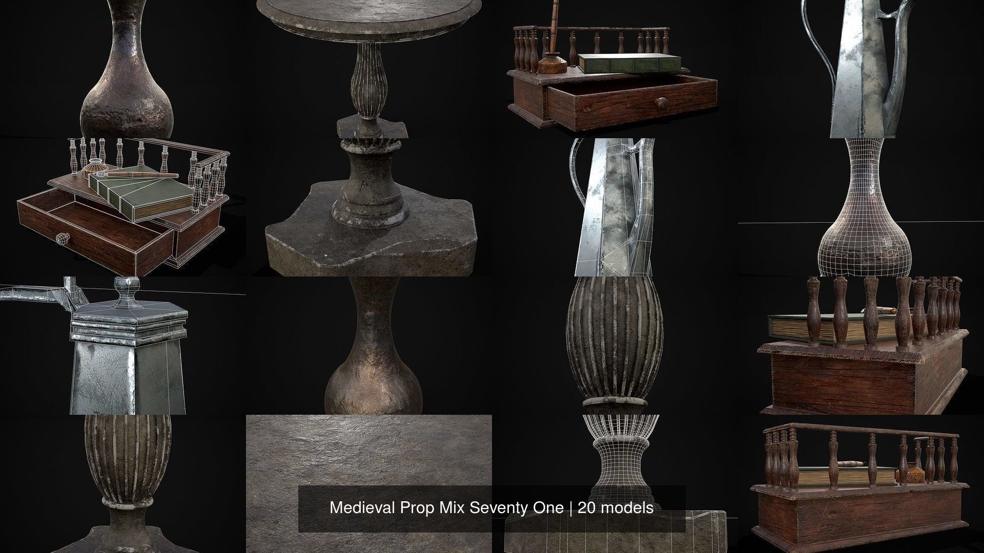 Medieval Prop Mix Seventy One 3D Model Collection_22
