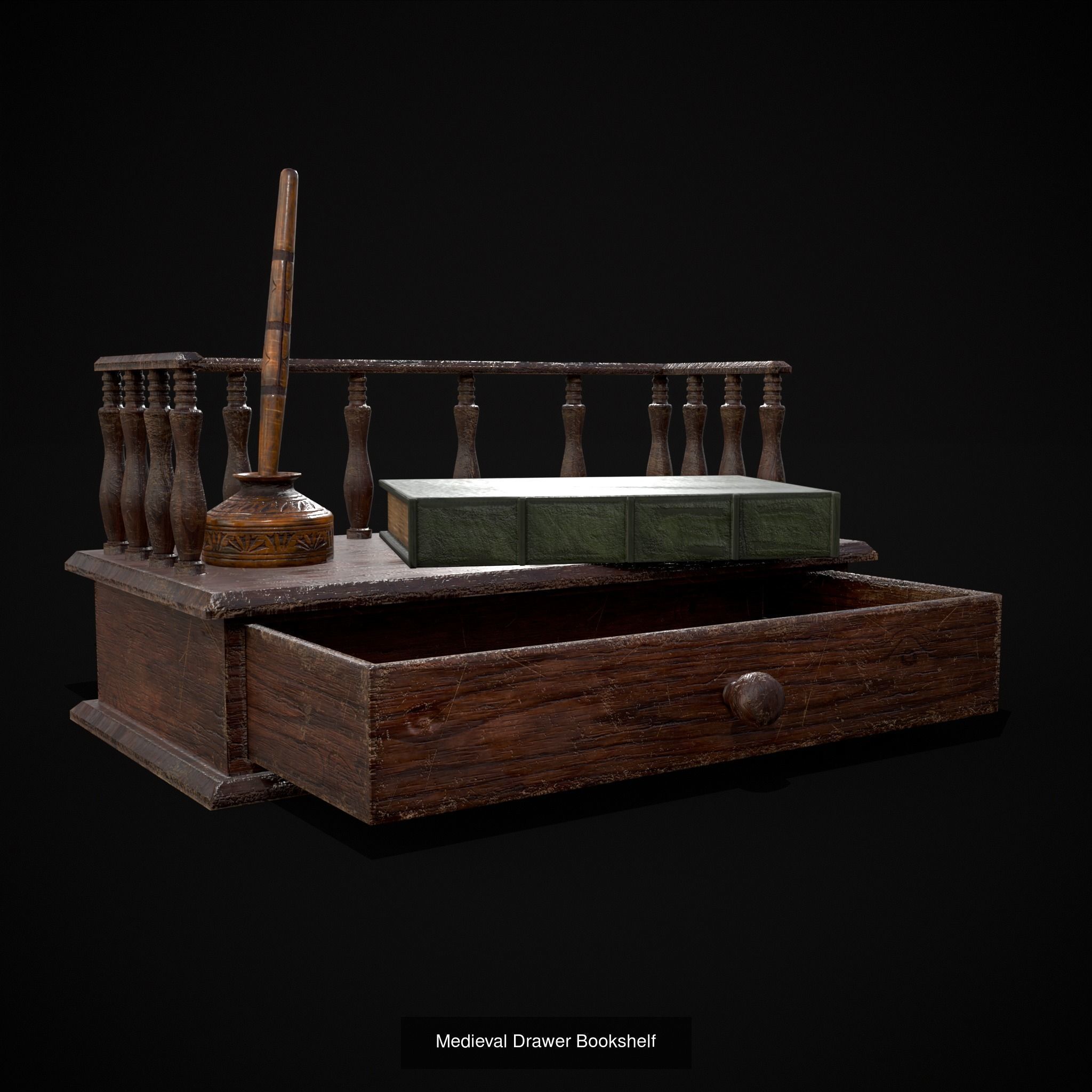 Medieval Prop Mix Seventy One 3D Model Collection_41