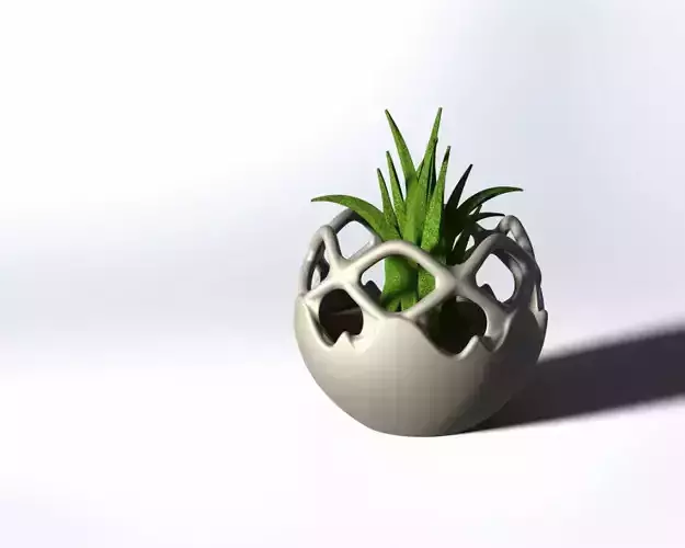 3d model-freedom flower pot-ready to print