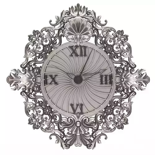 Classic Wall Clock 010 Chrome