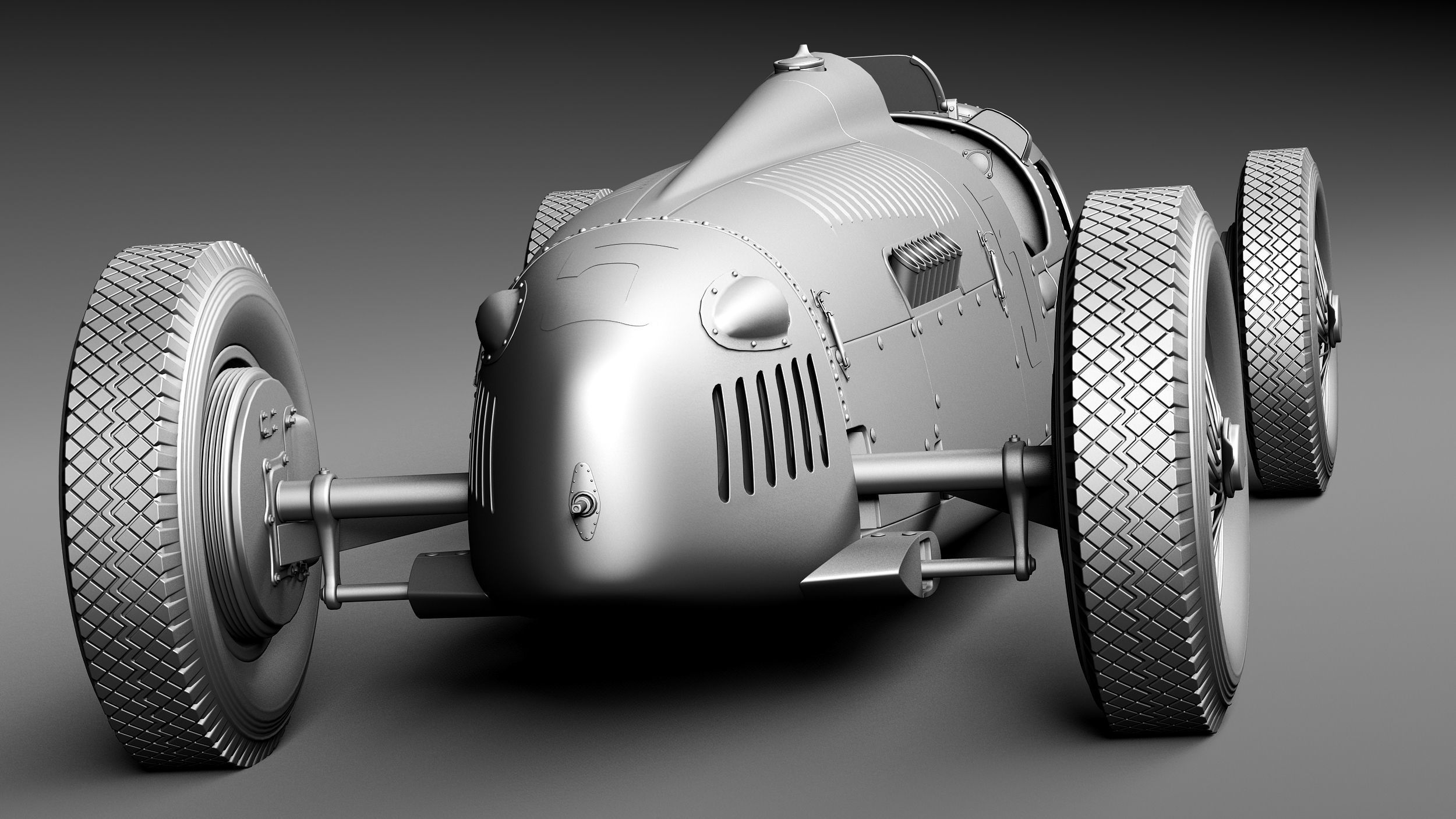 Auto Union Type C 1936 3D model_14