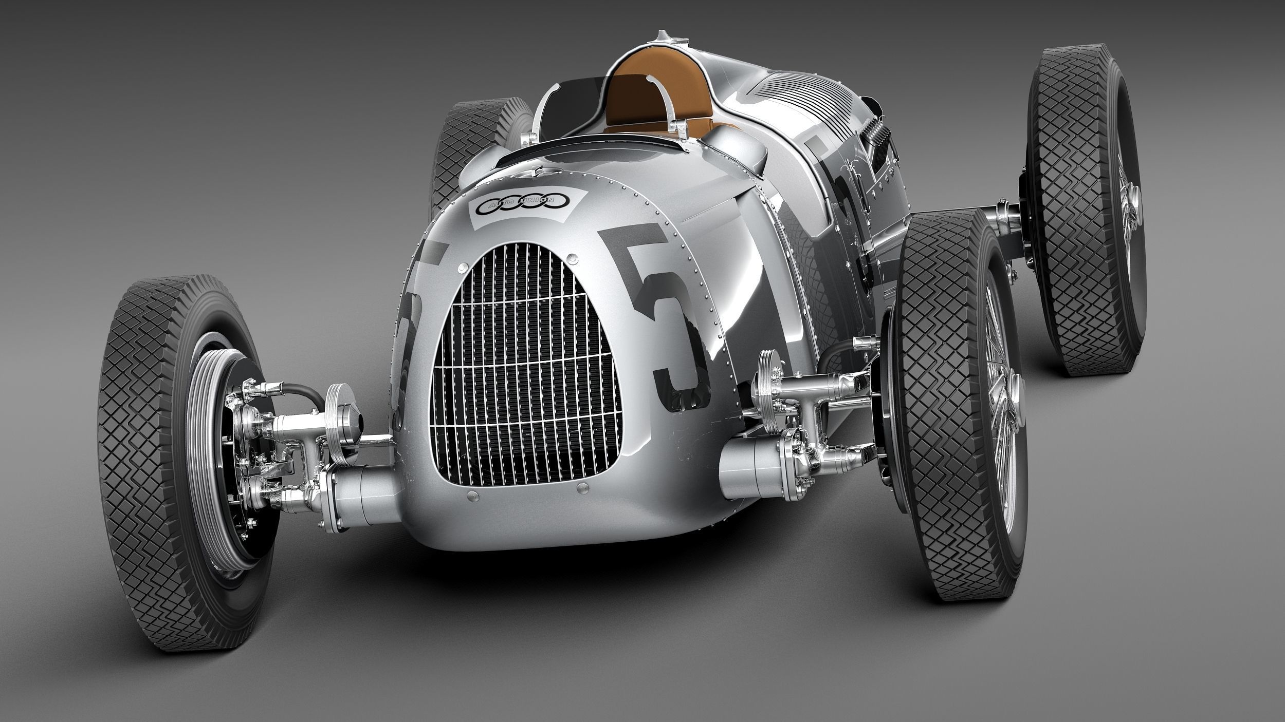 Auto Union Type C 1936 3D model_1