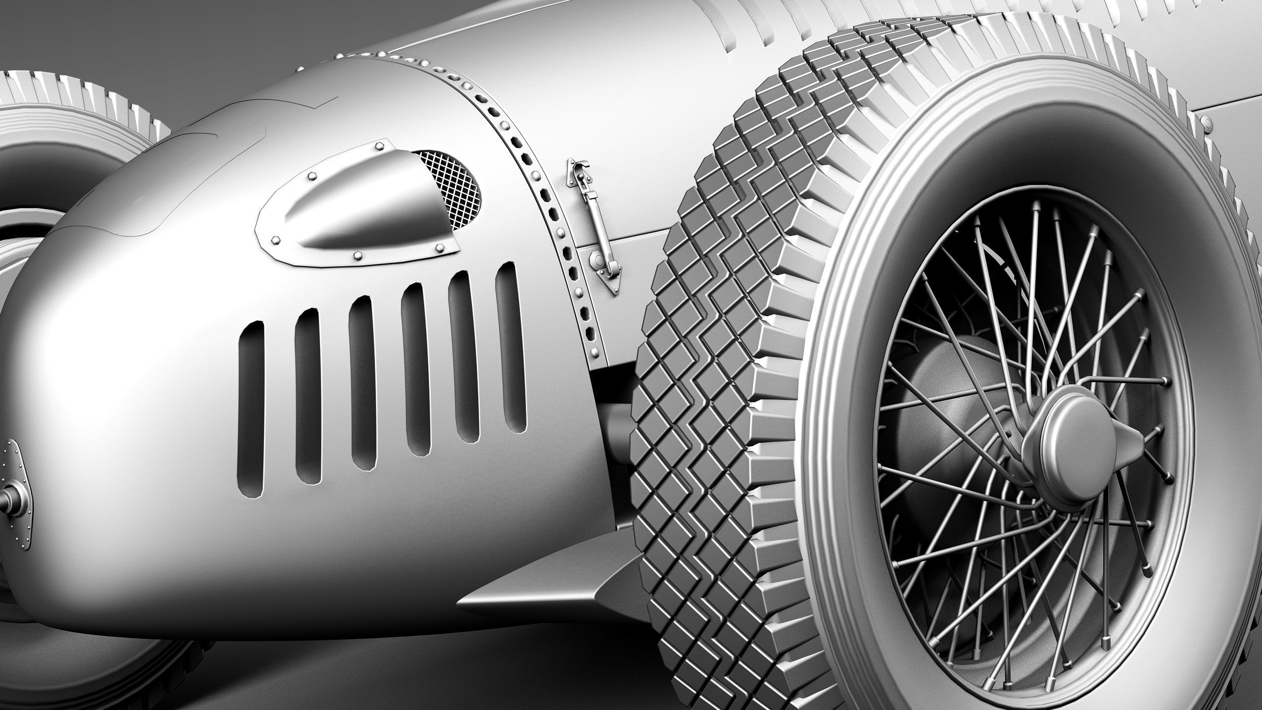 Auto Union Type C 1936 3D model_12