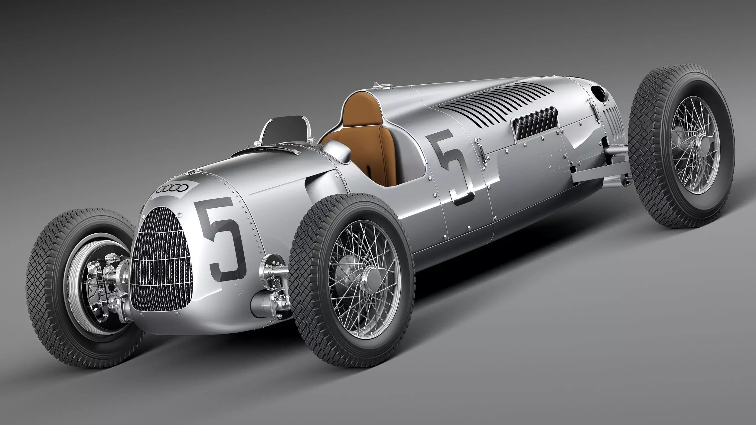 Auto Union Type C 1936 3D model_0