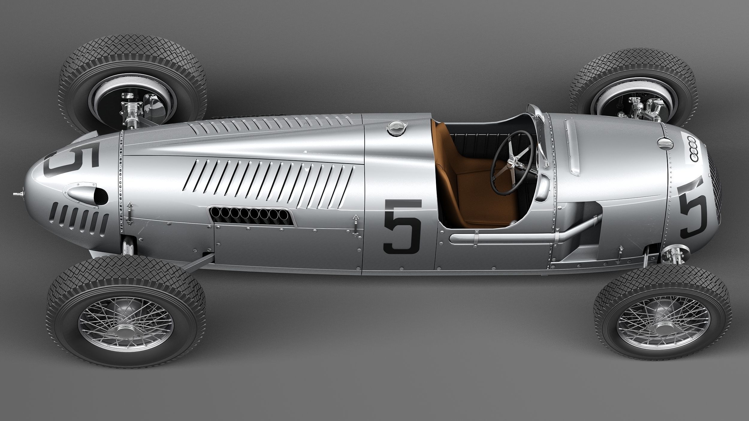 Auto Union Type C 1936 3D model_7