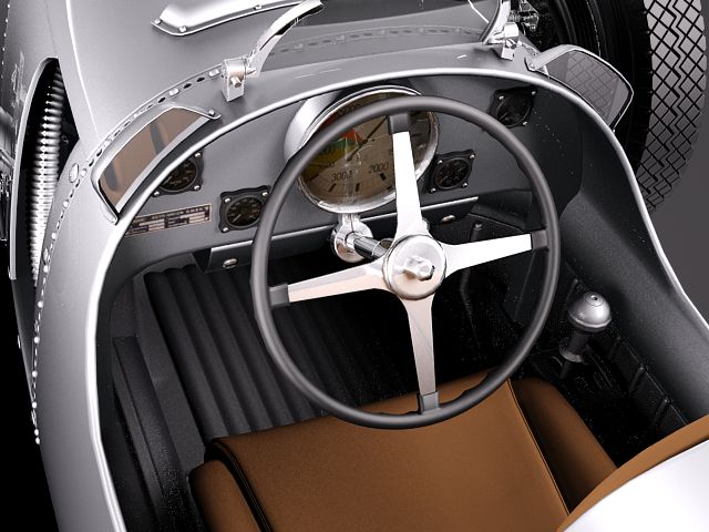 Auto Union Type C 1936 3D model_8