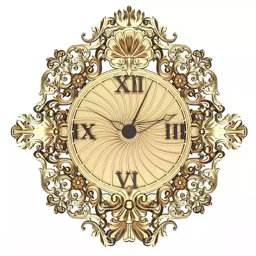 Classic Wall Clock 010 Gold