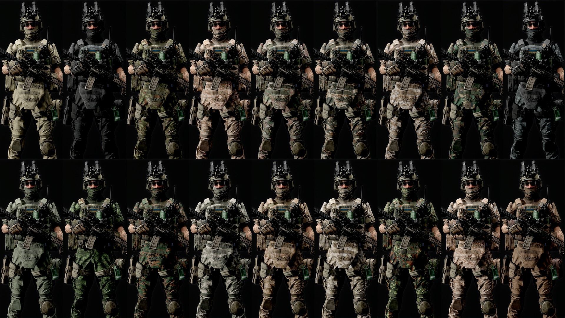 MODULAR SOLDIER Low-poly 3D model_2