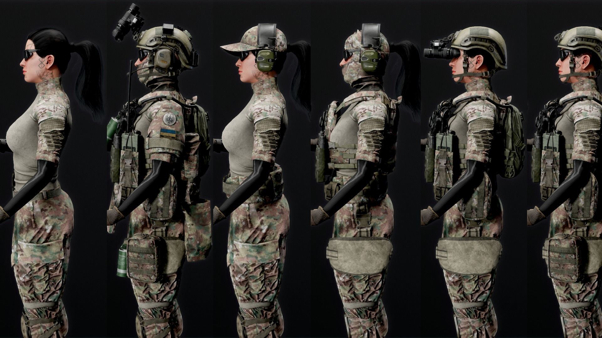 MODULAR SOLDIER Low-poly 3D model_4