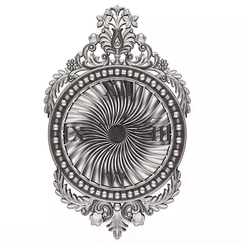 Classic Wall Clock 011 Chrome