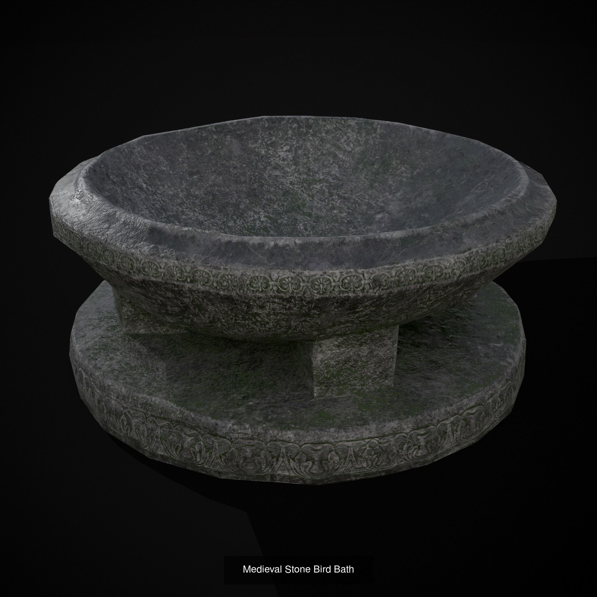 Exterior Stone Structures Mix 3D Model Collection_42