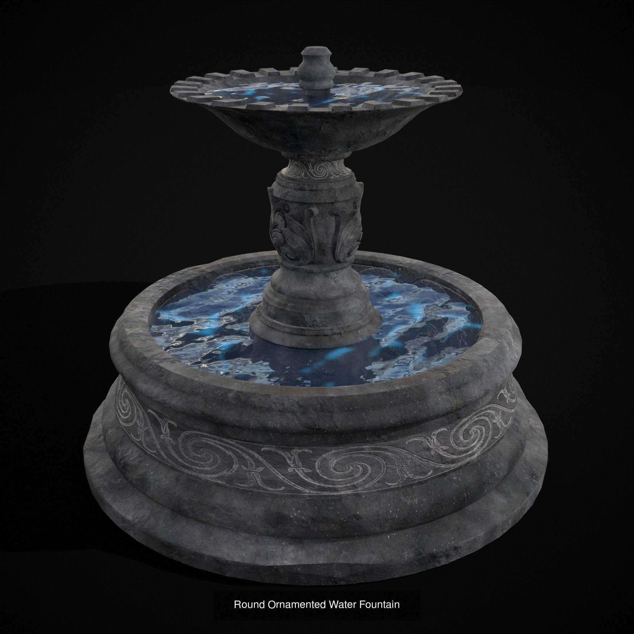 Exterior Stone Structures Mix 3D Model Collection_34