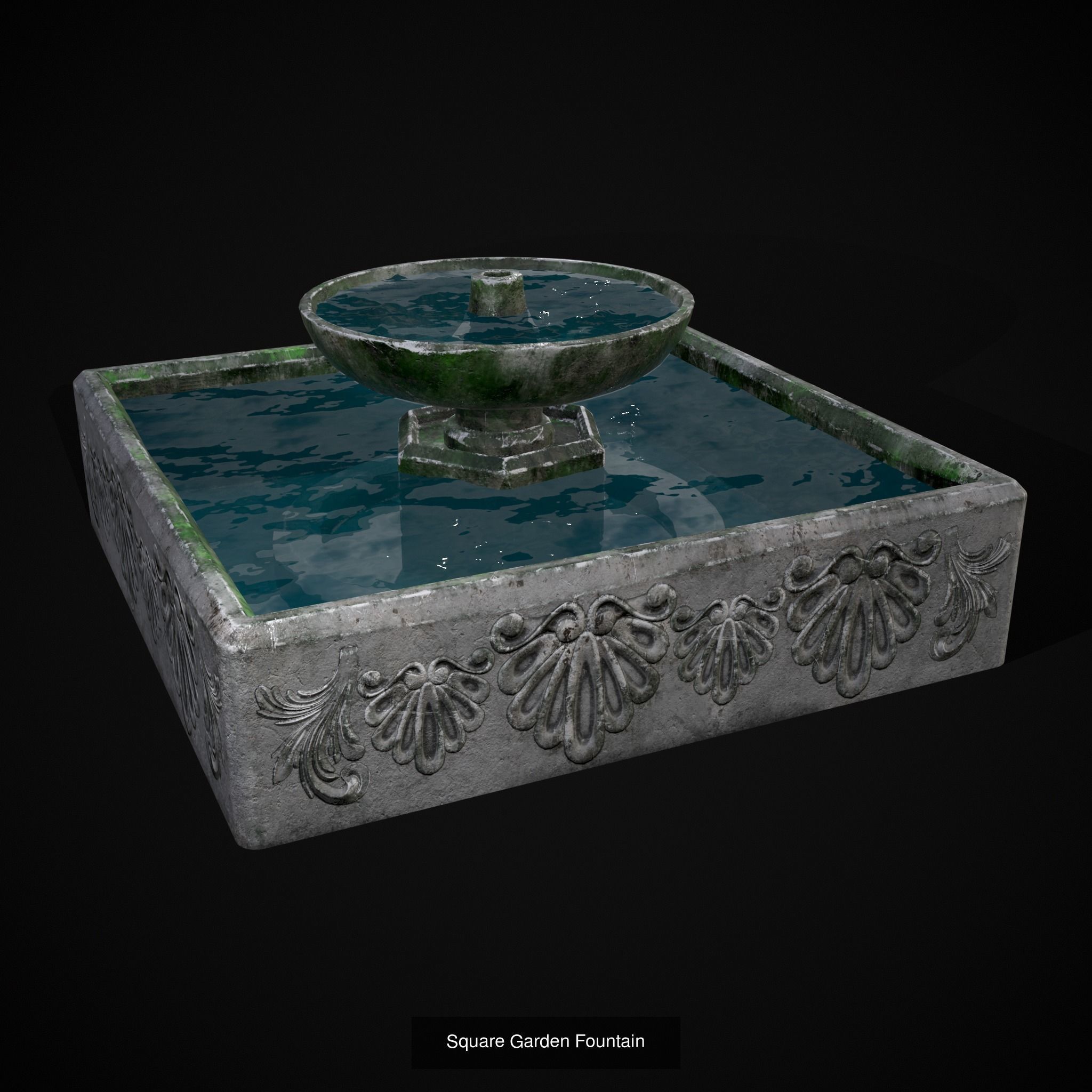 Exterior Stone Structures Mix 3D Model Collection_41