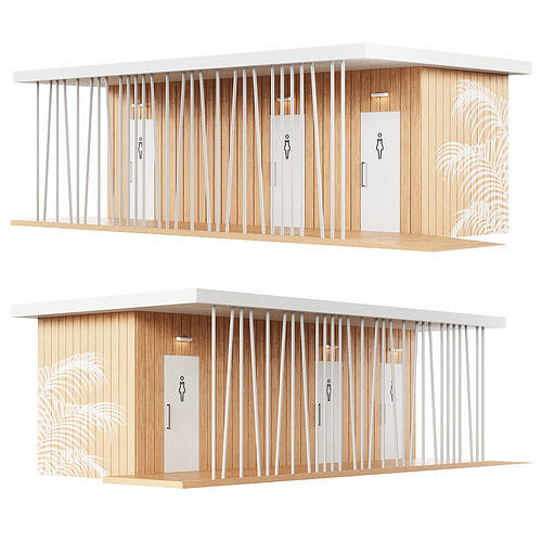 Public toilet 4 3D model