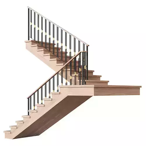Modern staircase 11 3D model
