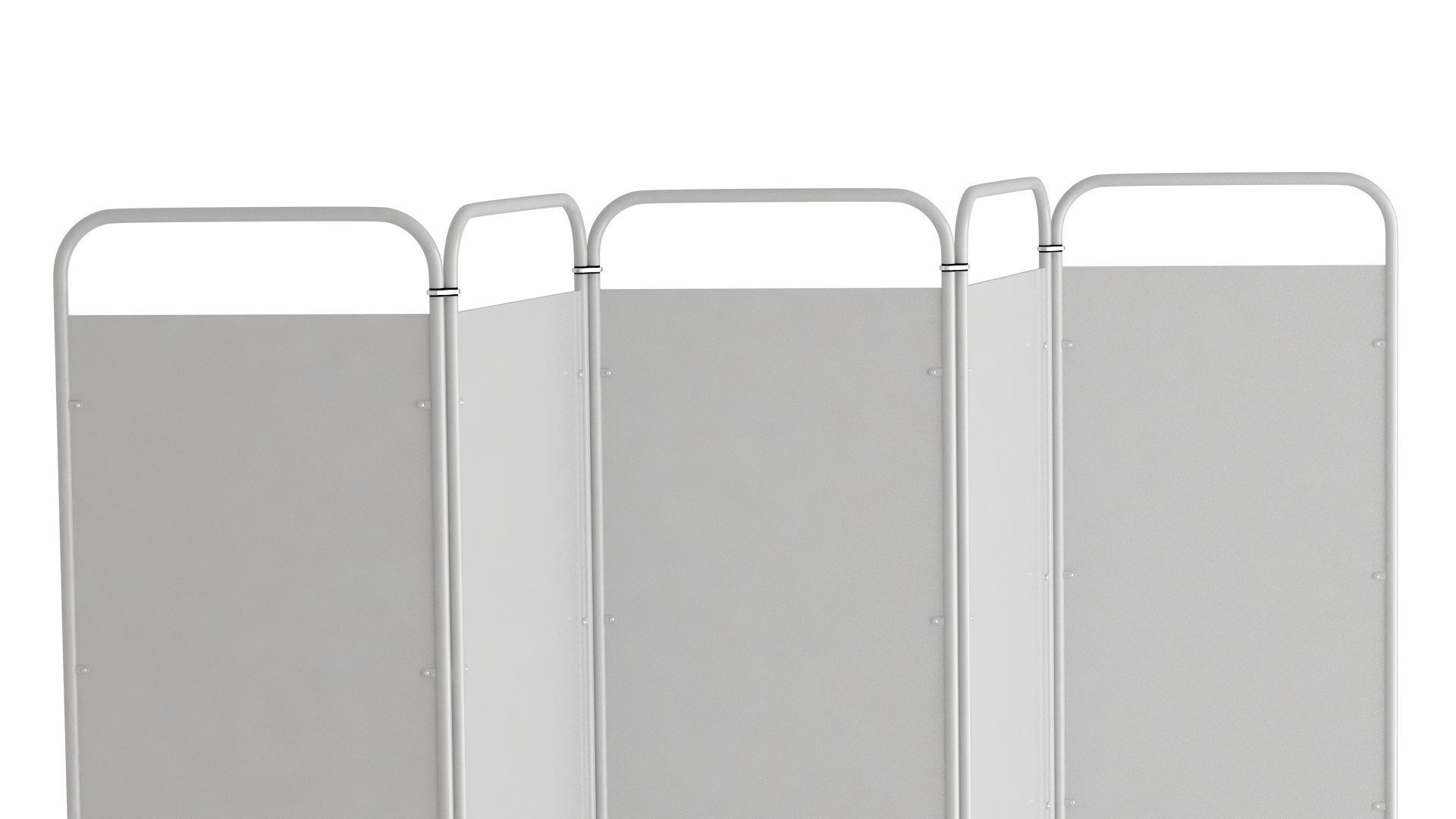 Mobile Folding Hospital Privacy Screen 02 3D model_5