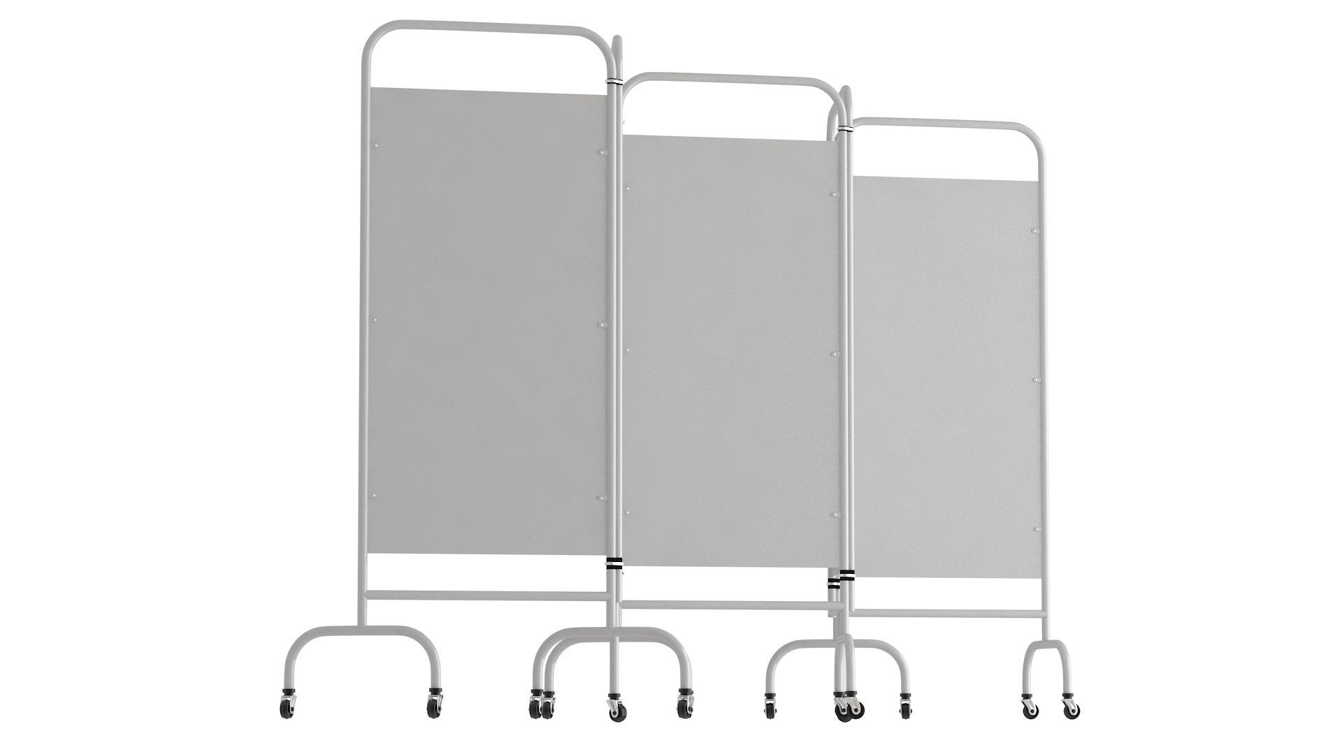 Mobile Folding Hospital Privacy Screen 02 3D model_6