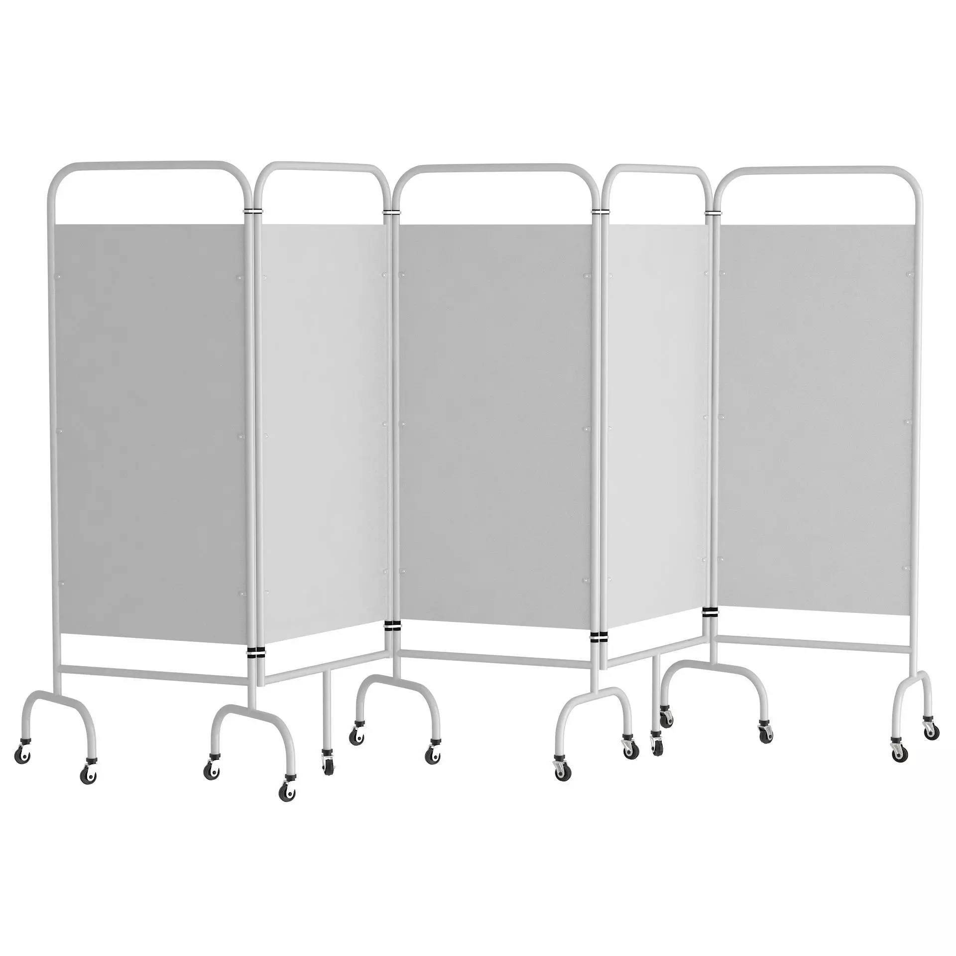 Mobile Folding Hospital Privacy Screen 02 3D model_0