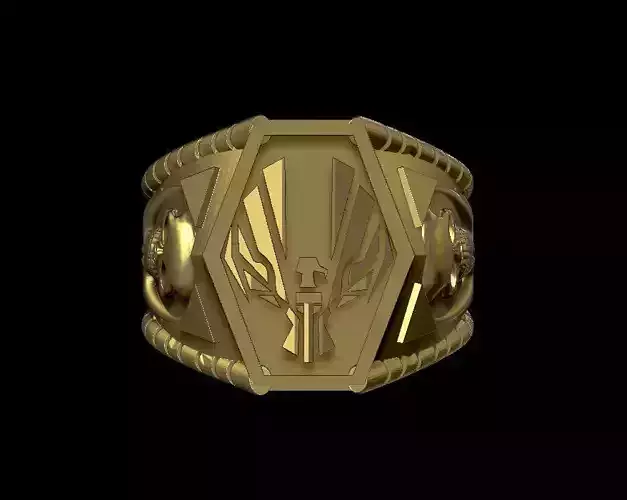 eagle and skull ring