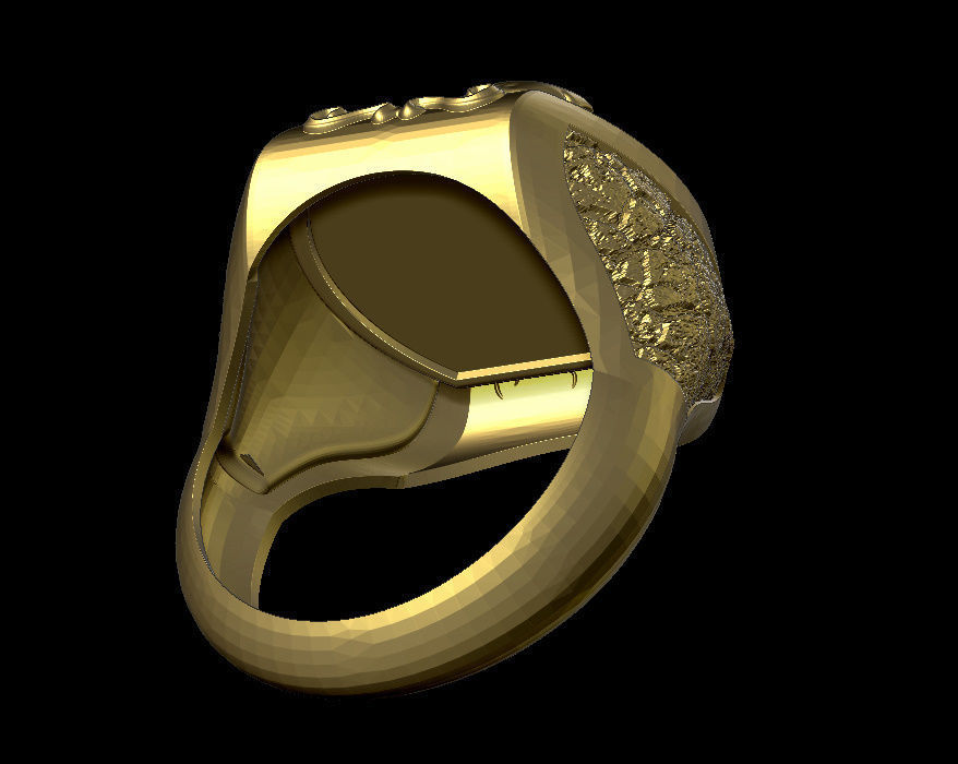 panther ring 3D print model_8
