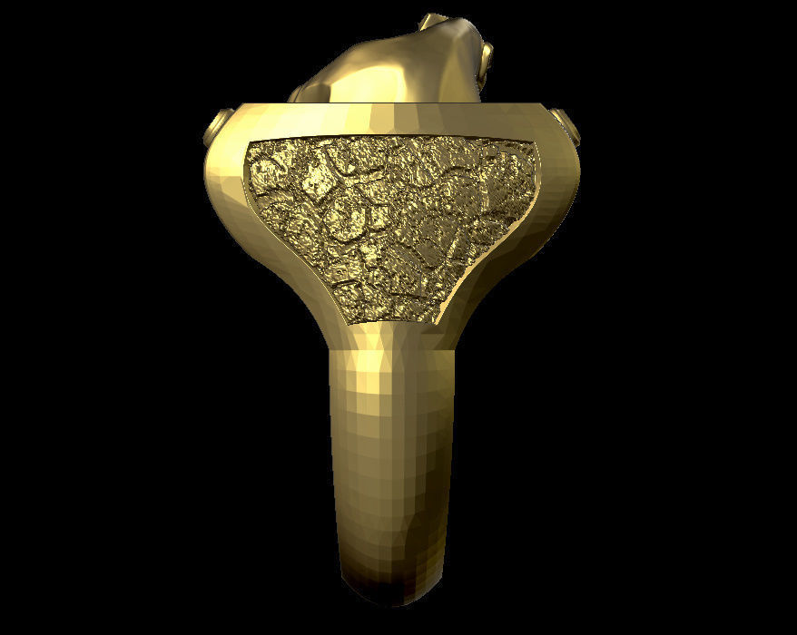 panther ring 3D print model_6