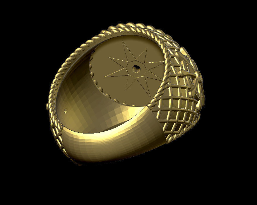 sailor ring 3D print model_7
