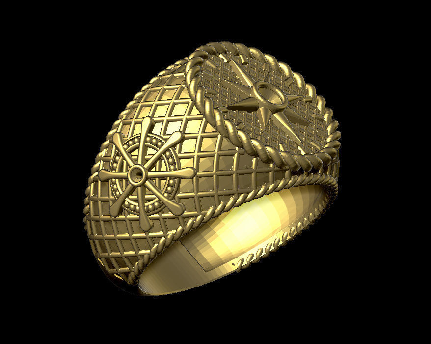 sailor ring 3D print model_2