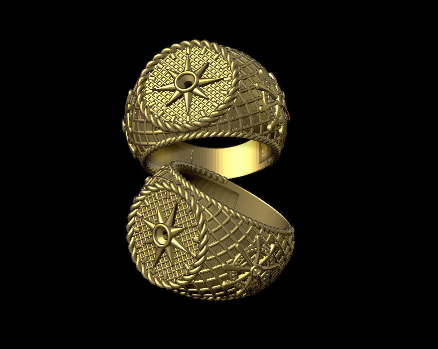 sailor ring 3D print model_8