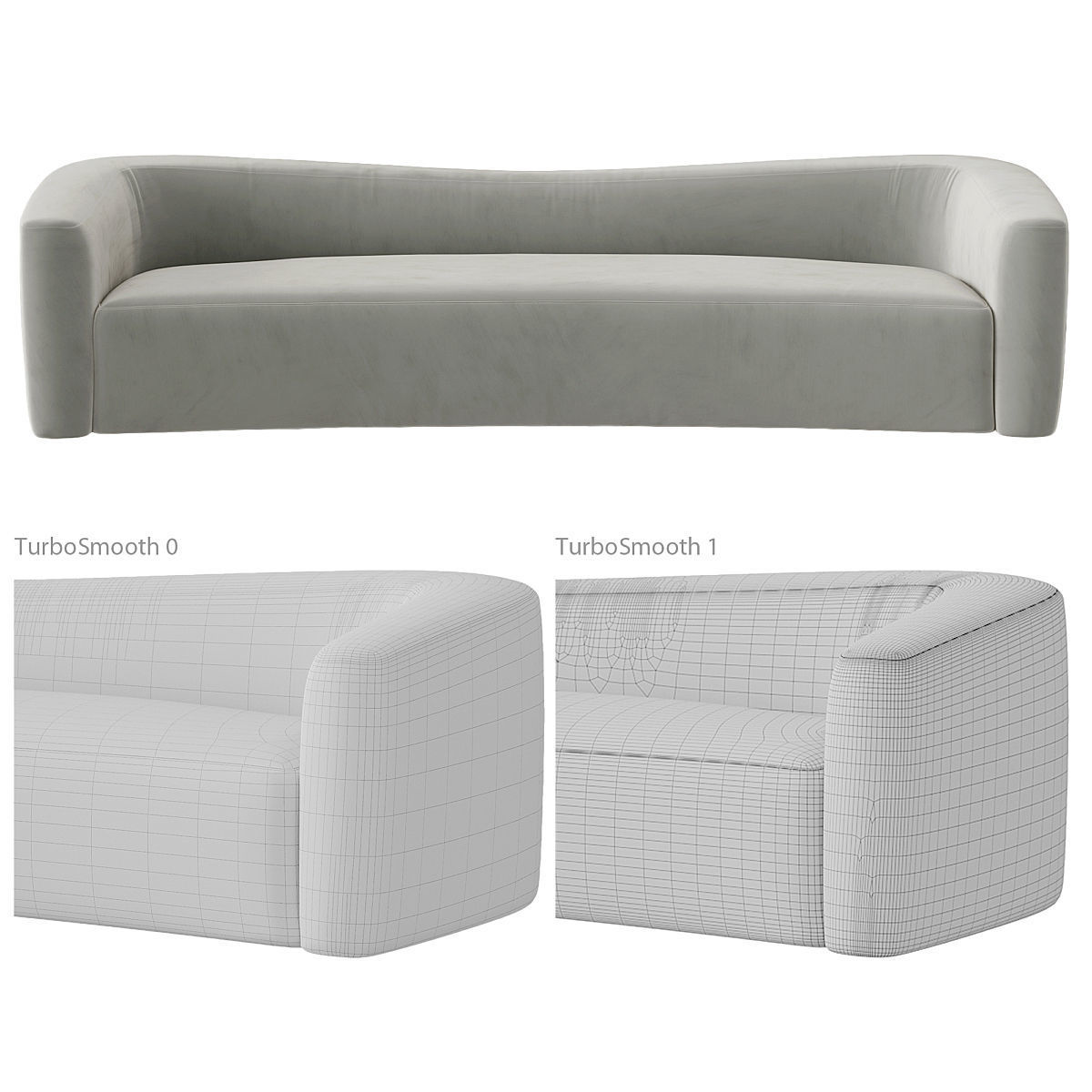 Sofa Dune Carlyle Collective by FABRICE JUAN 3D model_1