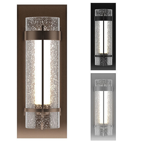 Hubbardton Forge Banded Seeded Glass Sconce 3D model