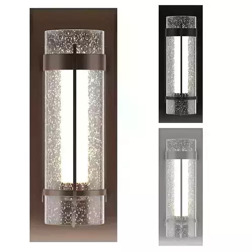 Hubbardton Forge Banded Seeded Glass Sconce 3D model