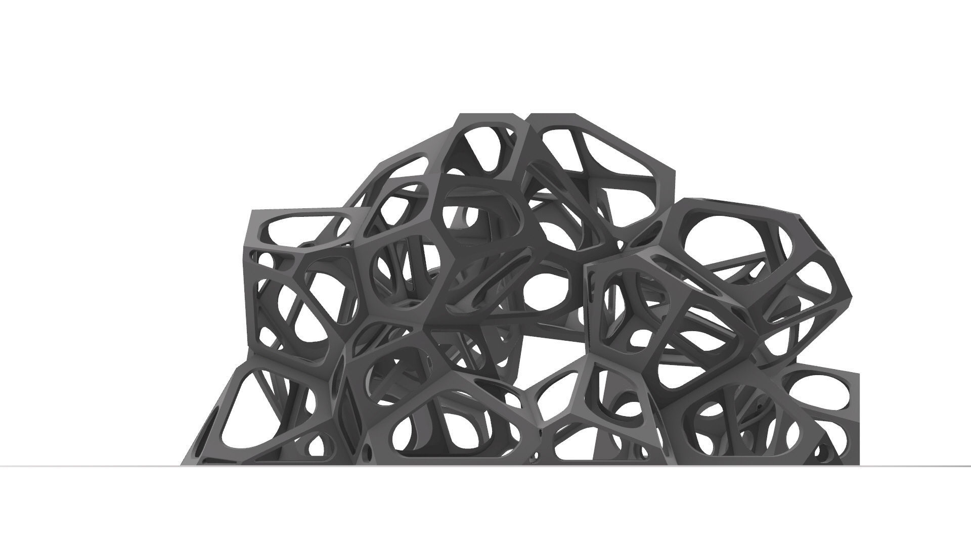 SciFi Gemstone Cells Pavilion 3D model_23