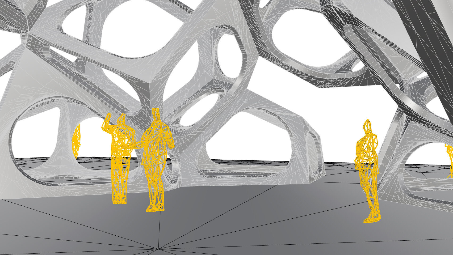 SciFi Gemstone Cells Pavilion 3D model_35