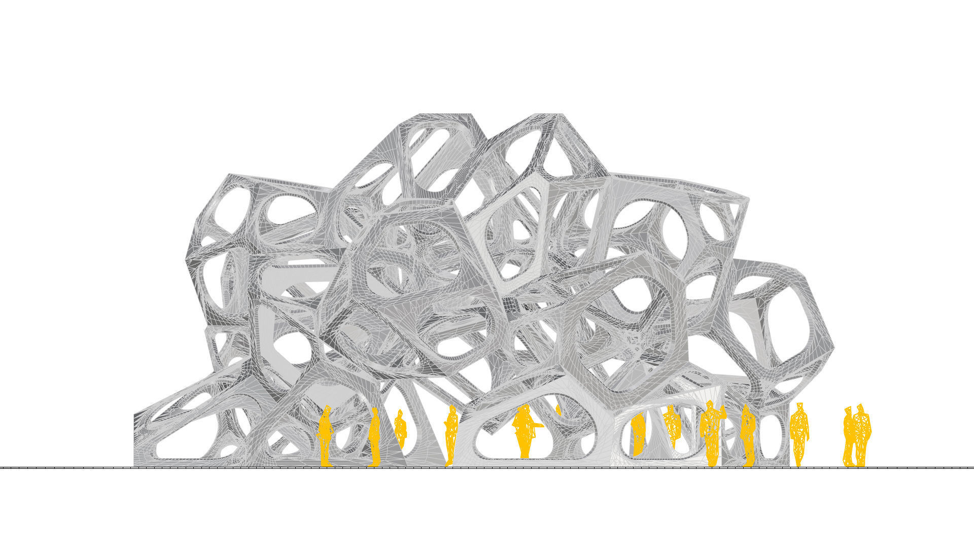 SciFi Gemstone Cells Pavilion 3D model_49